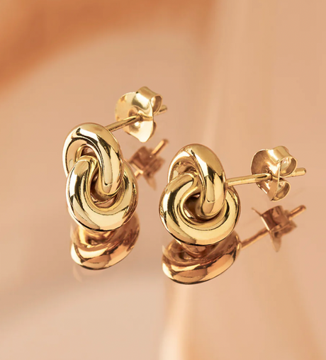 FLORET STUD EARRINGS (YELLOW GOLD PLATED)