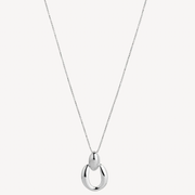 OVAL PENDANT NECKLACE (STERLING SILVER)